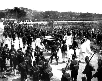 Japanse troepen, Korea, 1900 door Unbekannt