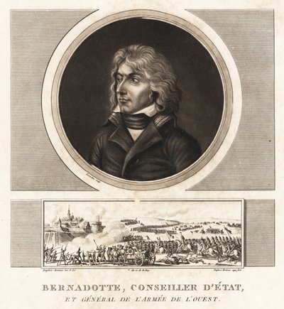 Jean-Baptiste Jules Bernadotte, staatsraad, later koning Karel XIV Johan van Zweden en Noorwegen (1763-1844) door Unbekannt