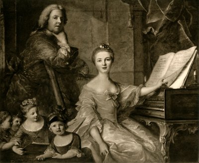 Jean-Marc Nattier en zijn familie, 1730-1762, 1903 door Unbekannt