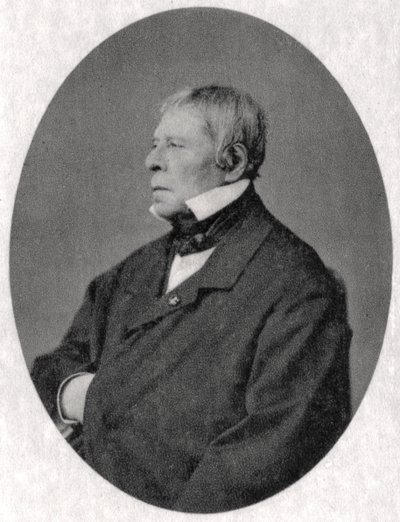 Jean Auguste Dominique Ingres, Franse neoklassieke kunstenaar, 1841 door Unbekannt