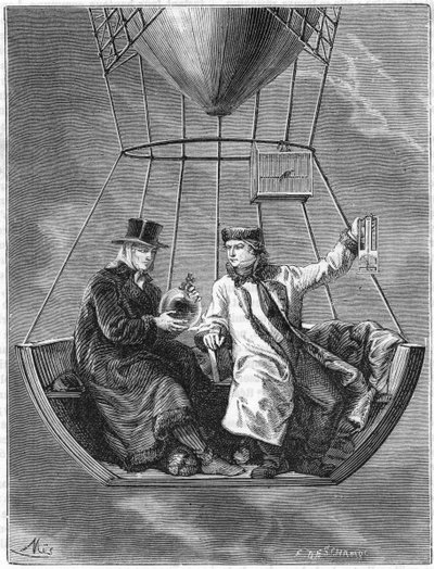 Jean Baptiste Biot en Joseph Louis Gay-Lussac, Franse wetenschappers, 1804-1870 door Unbekannt