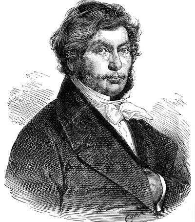 Jean Francois Champollion, Franse historicus, taalkundige en egyptoloog, 19e eeuw door Unbekannt