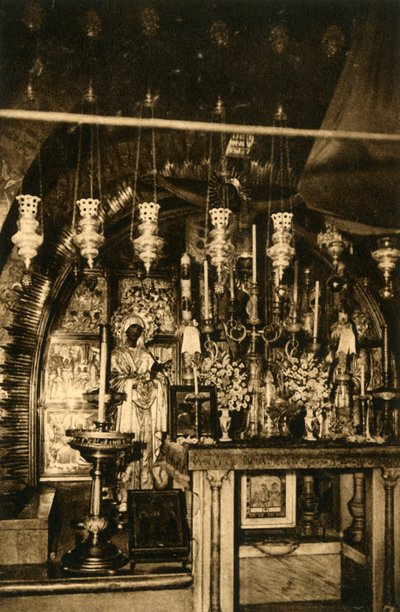 Jeruzalem - Kerk van het Heilig Graf - Calvarie, c1918-c1939 door Unbekannt