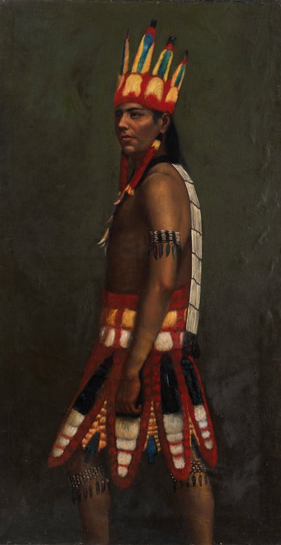 Jivaro Indiaan, ca. 1890-1892 door Unbekannt