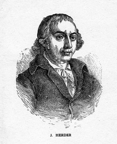 Johann Gottfried von Herder, Duitse dichter, criticus, theoloog en filosoof, 19e eeuw door Unbekannt