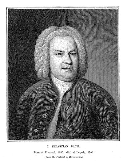 Johann Sebastian Bach 1685-1750, Duitse componist en organist, 1746 door Unbekannt