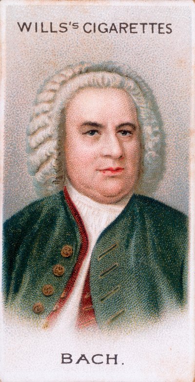 Johann Sebastian Bach 1685-1750, Duitse componist en organist, 1912 door Unbekannt