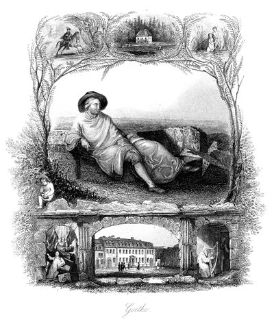 Johann Wolfgang von Goethe, Duitse dichter, dramaturg en wetenschapper, 19e eeuw door Unbekannt