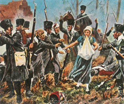 Johanna Stegen bij de gevechten in Lüneburg, 2 april 1813, 1936 door Unbekannt