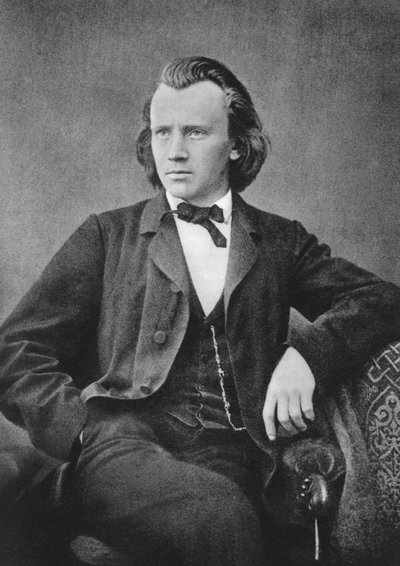 Johannes Brahms 1833-1897, Duitse componist en pianist, ca. 1866 door Unbekannt