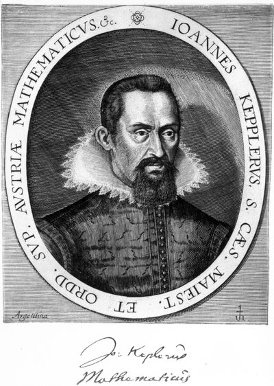 Johannes Kepler, Duitse astronoom en natuurkundige, ca. 1600 door Unbekannt