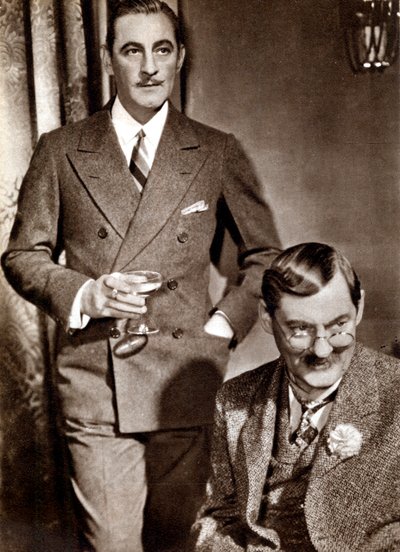 John 1882-1942 en Lionel 1878-1954 Barrymore, Amerikaanse toneel- en filmacteurs door Unbekannt