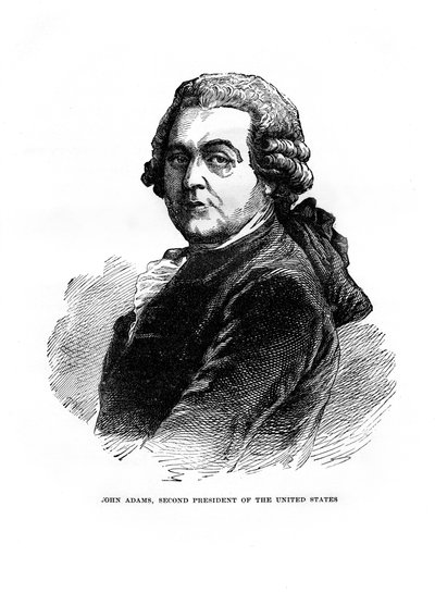 John Adams, de tweede president van de Verenigde Staten, 1872 door Unbekannt