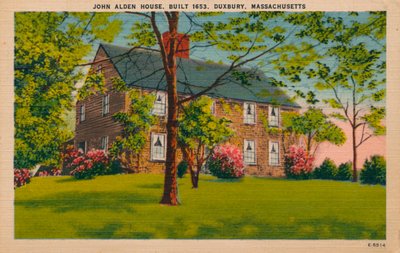 John Alden House, Duxbury, Massachusetts, ca. 1940s door Unbekannt