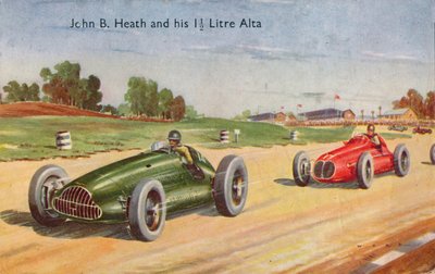 John B. Heath en zijn 1 1/2 Liter Alta, ca. 1953 door Unbekannt