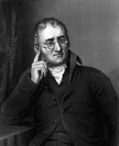 John Dalton, Engelse chemicus, ca. 1860 door Unbekannt