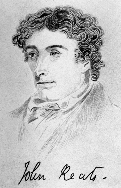 John Keats, Engelse dichter, 1912 door Unbekannt