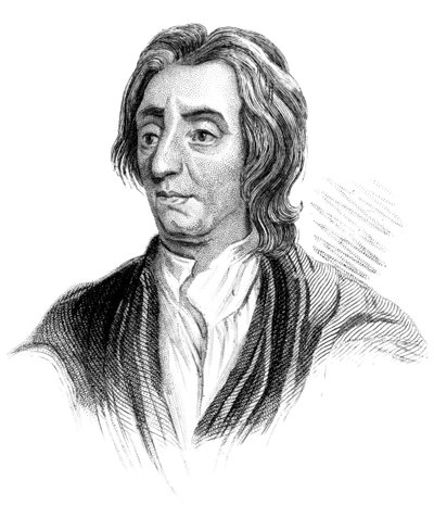 John Locke, Engelse filosoof, ca. 1850 door Unbekannt
