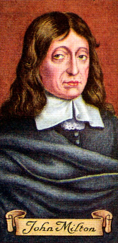 John Milton, uit een serie sigarettenkaartjes door Unbekannt