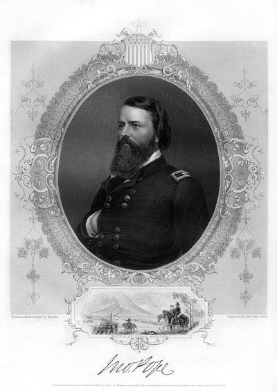 John Pope, Unie generaal in de Amerikaanse Burgeroorlog, 1862-1867 door Unbekannt