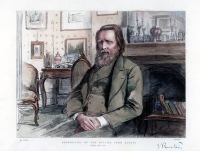 John Ruskin, Engelse criticus, auteur, dichter en kunstenaar door Unbekannt