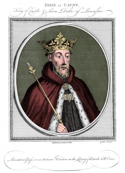 Jan van Gent, hertog van Lancaster 1340-1399 door Unbekannt