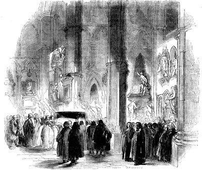 Joseph Addisons fakkellicht begrafenis in Westminster Abbey, 1719 ca. 1850 door Unbekannt