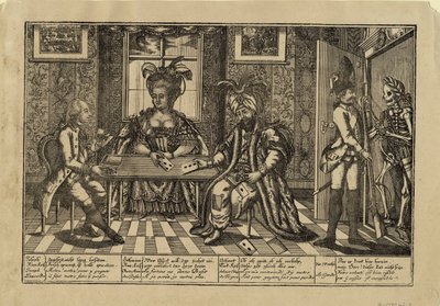 Jozef II, Catharina de Grote en Sultan Abdul Hamid I kaarten, c. 1780 door Unbekannt