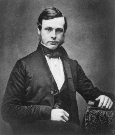 Joseph Lister, Engelse chirurg en pionier van antiseptische chirurgie, ca. 1855 door Unbekannt