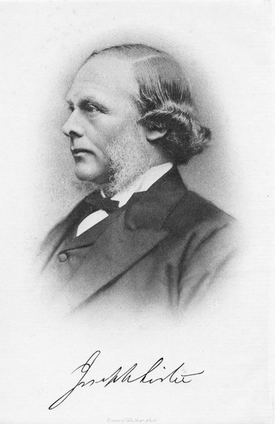 Joseph Lister, Engelse chirurg en pionier van antiseptische chirurgie, c1877 door Unbekannt