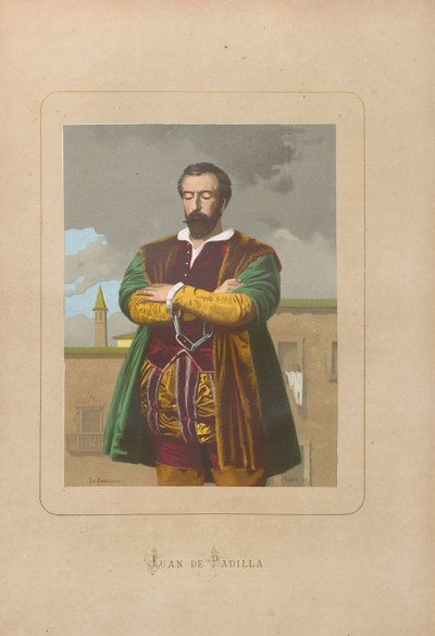 Juan de Padilla. Uit: Hombres y mujeres celebres de todos los tiempos door Juan Landa, 1875-1877 door Unbekannt
