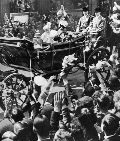 Jubileum juichen voor de koning en koningin, 1935 door Unbekannt
