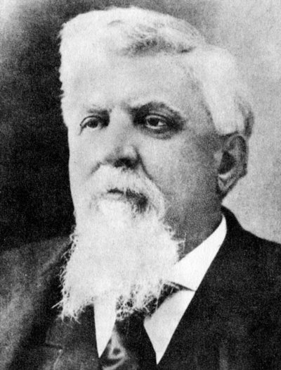 Rechter Isaac C. Parker, de Hangende Rechter, in zijn latere jaren, ca. 1890s, 1954 door Unbekannt