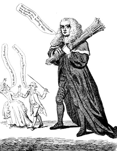 Rechter Duim of stokken van een wettige grootte voor gezinsdiscipline, 1782 door Unbekannt