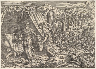 Judith en Holofernes, uit Biblia, Frankfurt, 1564 door Unbekannt