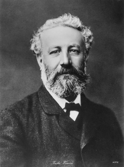Jules Verne, Franse avonturen- en sciencefictionauteur, eind 19e eeuw door Unbekannt