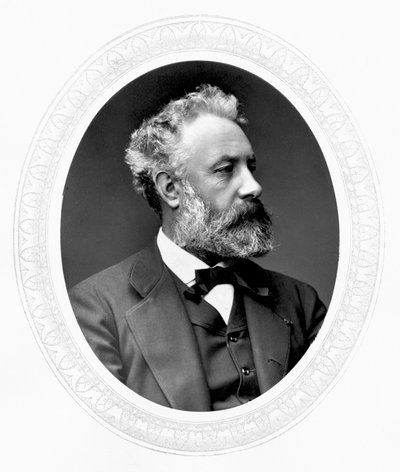Jules Verne, Franse avonturen- en sciencefiction schrijver, ca. 1880 door Unbekannt