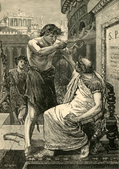 Julius Caesar weigert de kroon aangeboden door Antony door Unbekannt
