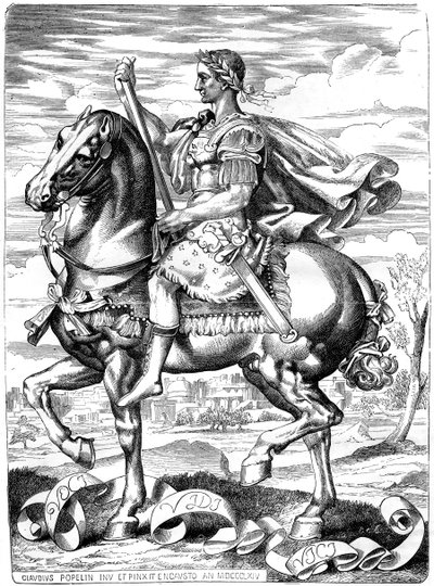 Julius Caesar, Romeins generaal en staatsman, 1e eeuw v.Chr. 1882-1884 door Unbekannt