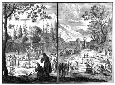 Jumala, Wirku-Accha. Een godheid van Lapland, 1727-1738 door Unbekannt