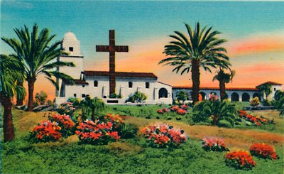 Junipero Serra Museum, Oude Stad. San Diego, Californië, c1941 door Unbekannt