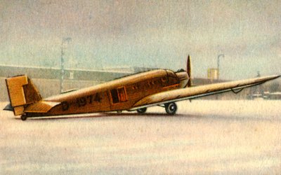 Junkers Ju 52 vliegtuig door Unbekannt