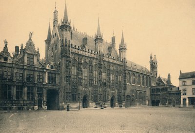 Paleis van Justitie, Stadhuis en Kapel van het Heilig Bloed, ca. 1910 door Unbekannt