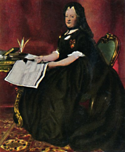 Keizerin Maria Theresia 1717-1780. - Schilderij van Maron, 1934 door Unbekannt