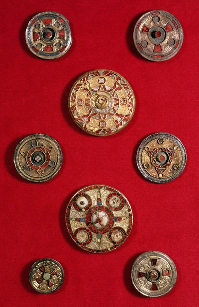 Kentish Circulaire Juweel Broches, Angelsaksisch, ca. 600-650 door Unbekannt