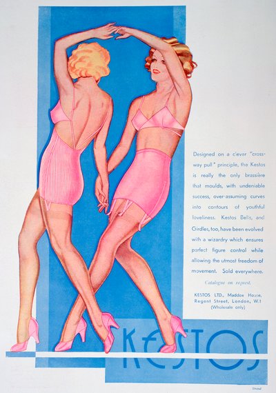 Kestos lingerie advertentie, 1935 door Unbekannt