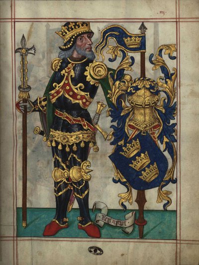 Koning Arthur uit Livro do Ameiro-Mor, 1509 door Unbekannt