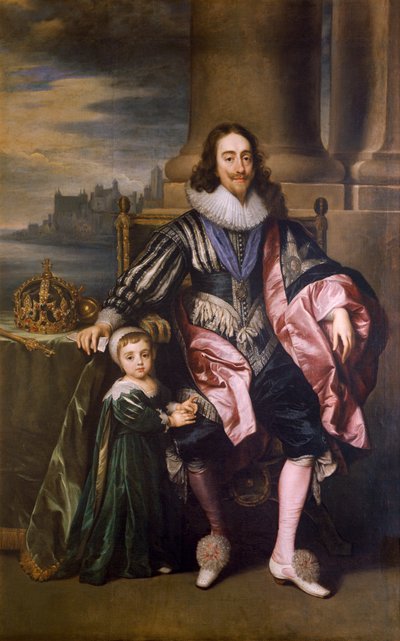 Koning Karel I en Prins Karel door Unbekannt