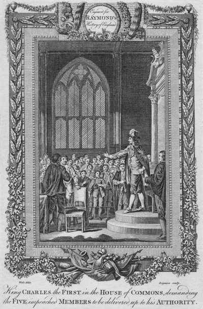 Koning Karel de Eerste in het Lagerhuis door Unbekannt