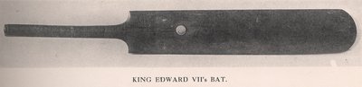 Cricketbat van Koning Edward VII, 1912 door Unbekannt